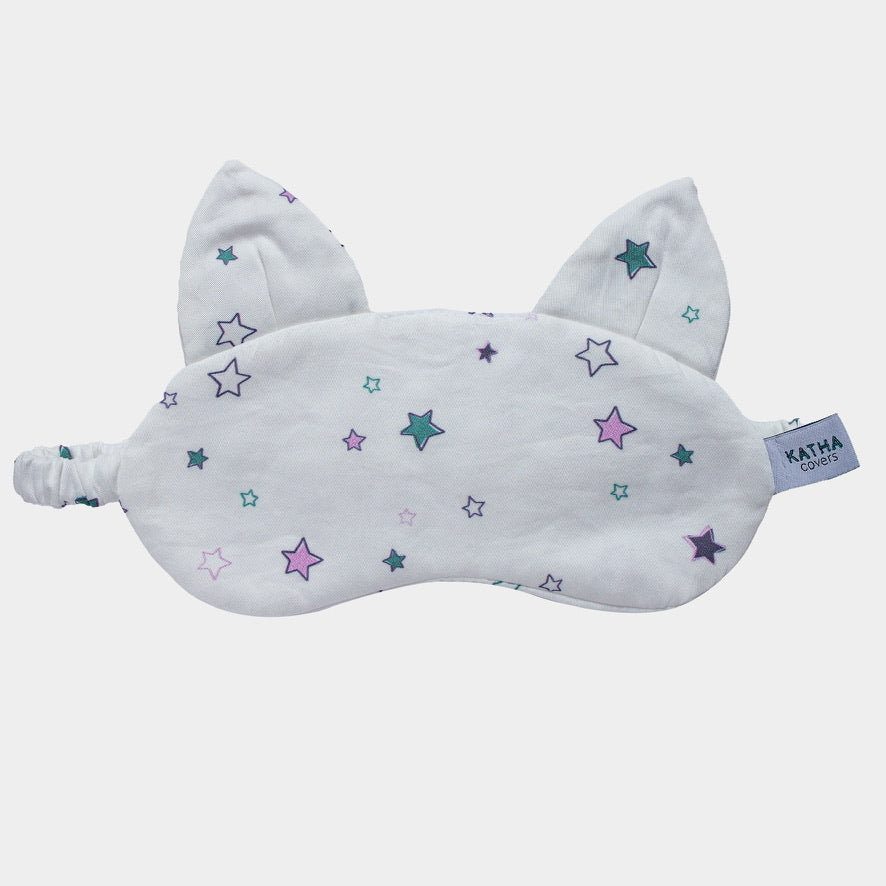 Kinderschlafmaske Schlafohr Sterne Pink - KATHA covers