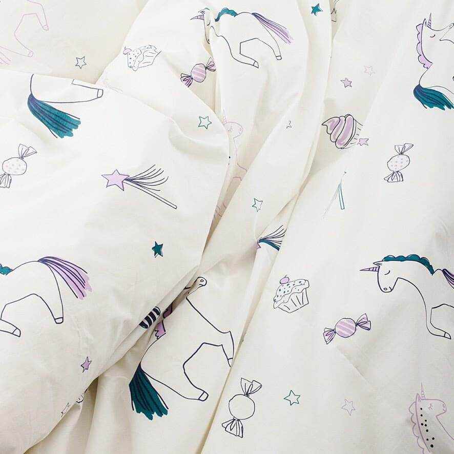 Kinderbettwäsche Einhorn 100x135 + 60x40cm - KATHA covers