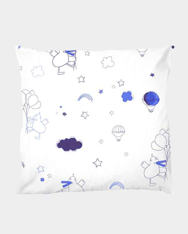 Kinderbettwäsche Dancing Duck Blau Gross - KATHA covers