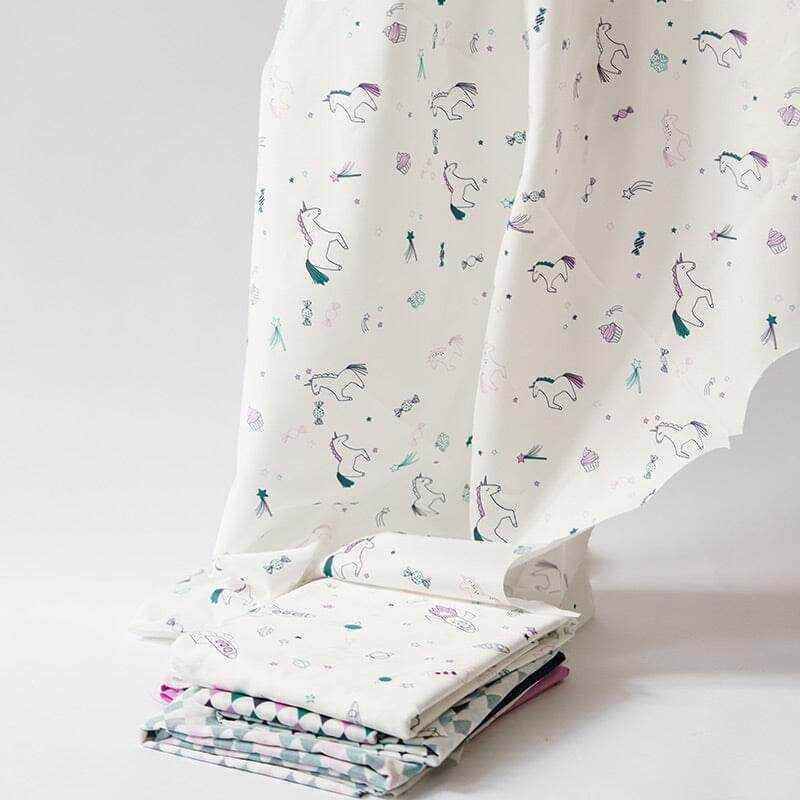 Bio Baumwollstoff Einhorn Lila - KATHA covers