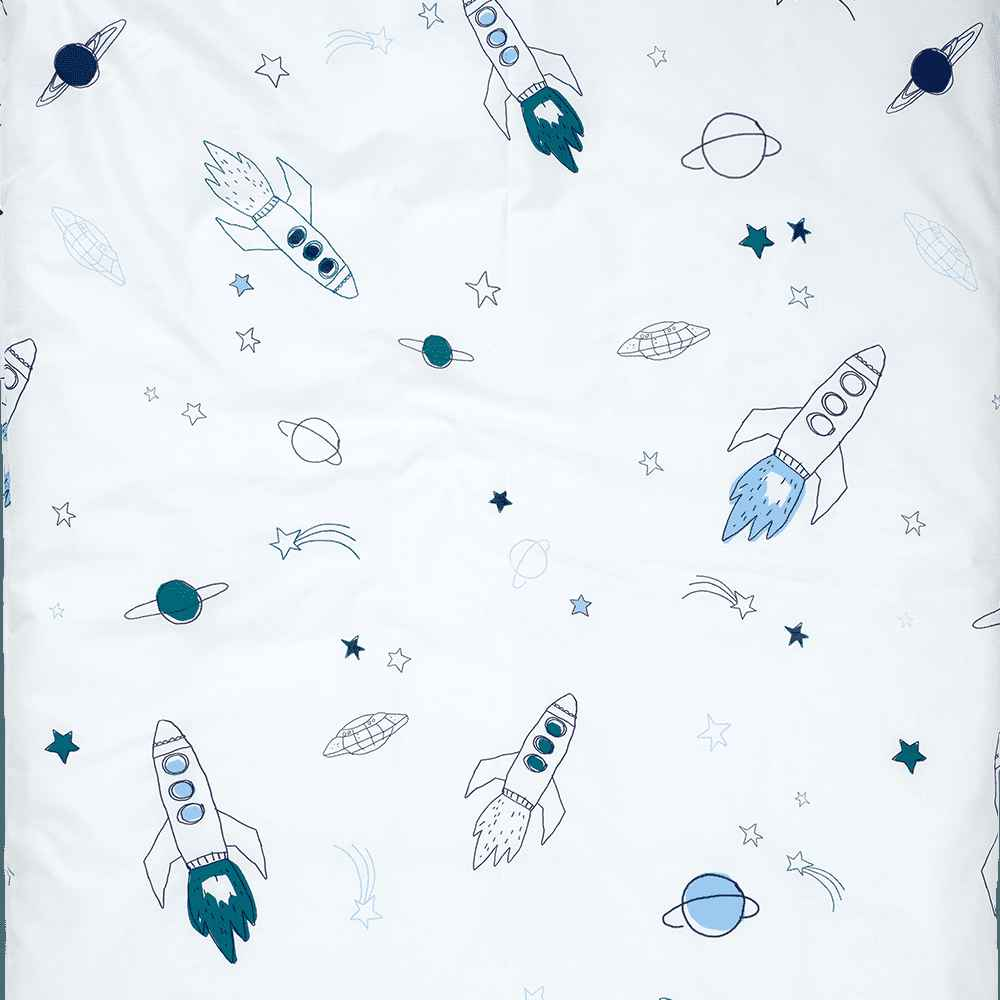 Bio-Baumwollstoff Rakete Grün - KATHA covers