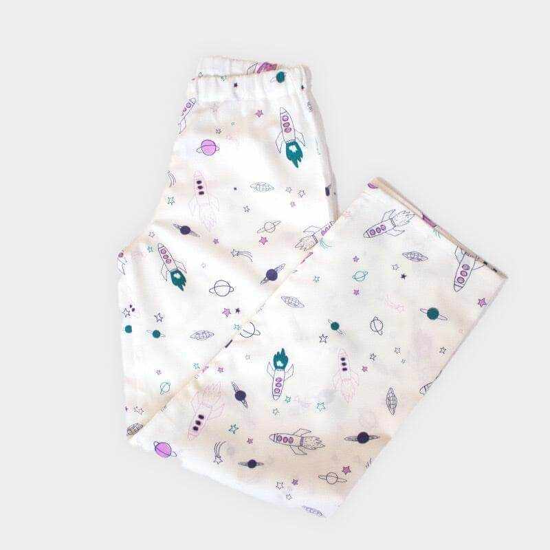 Bio-Baumwollstoff Rakete Lila - KATHA covers