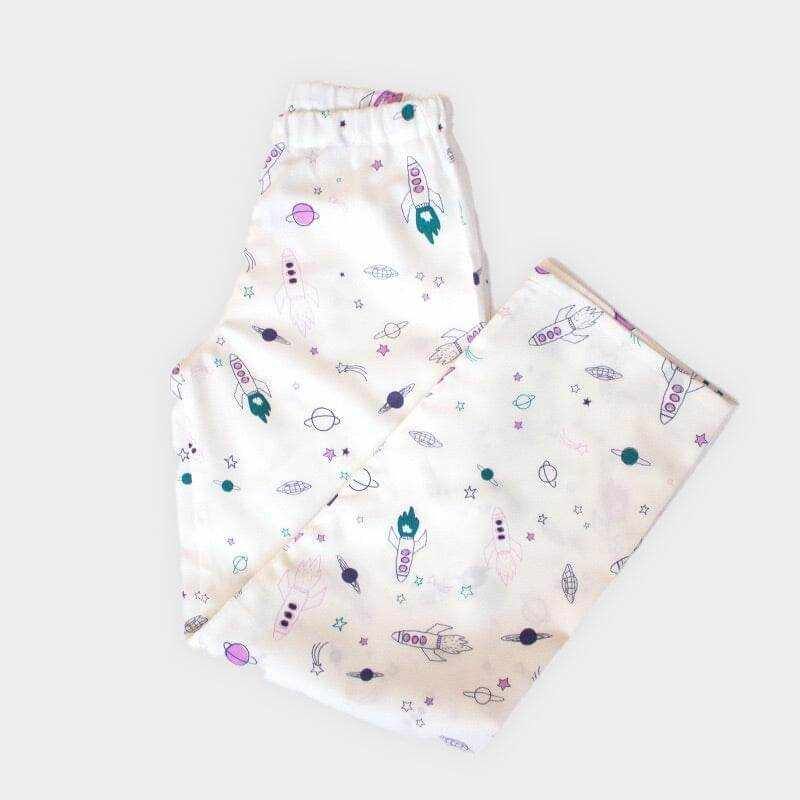 Bio-Baumwollstoff Rakete Lila - KATHA covers