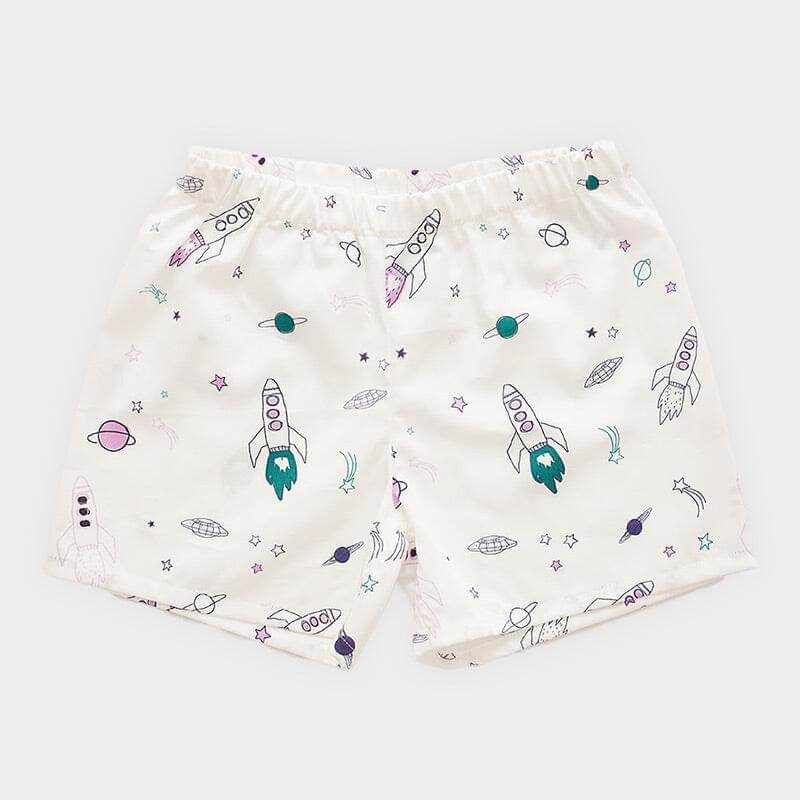 Bio-Baumwollstoff Rakete Lila - KATHA covers