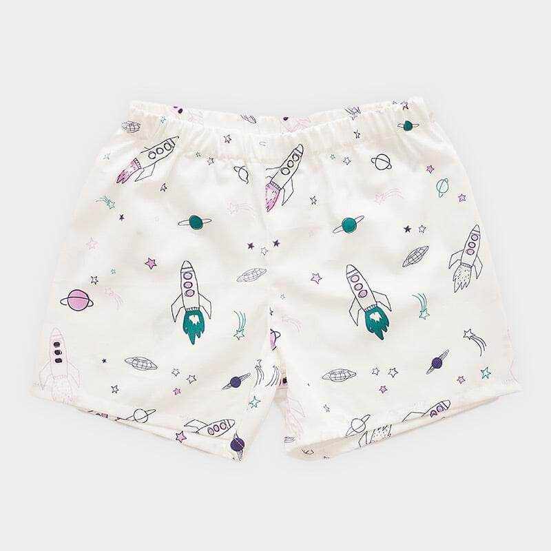 Bio-Baumwollstoff Rakete Lila - KATHA covers