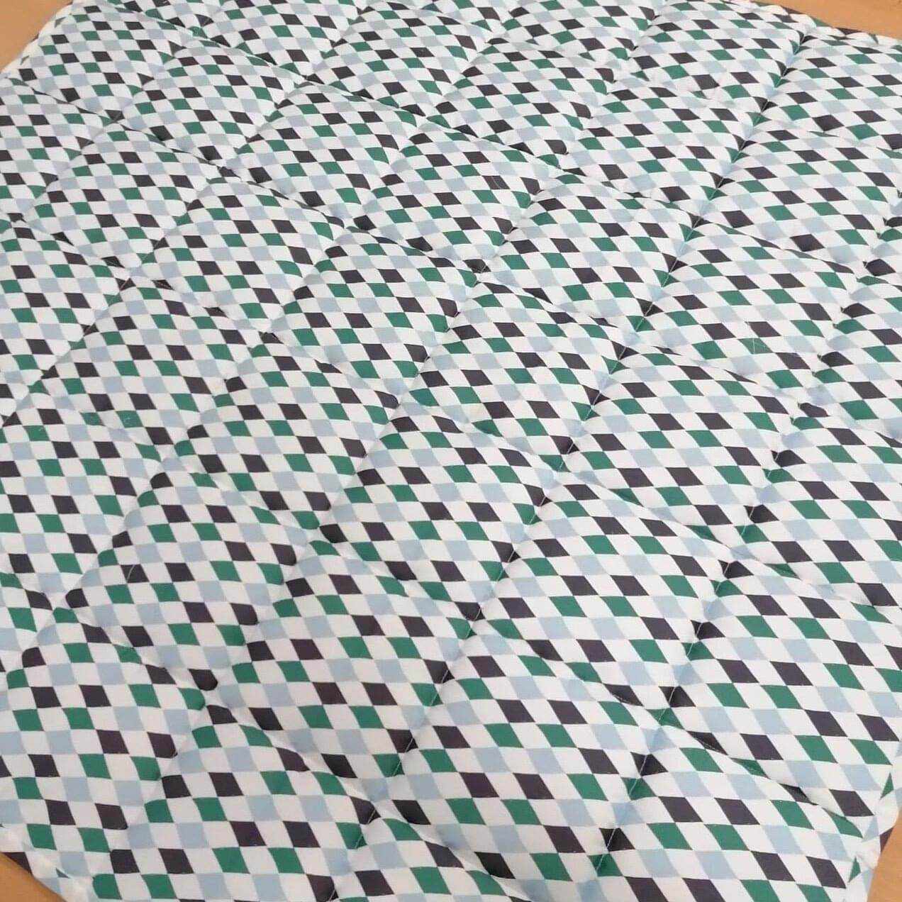 Bio-Baumwollstoff Raute Grün - KATHA covers