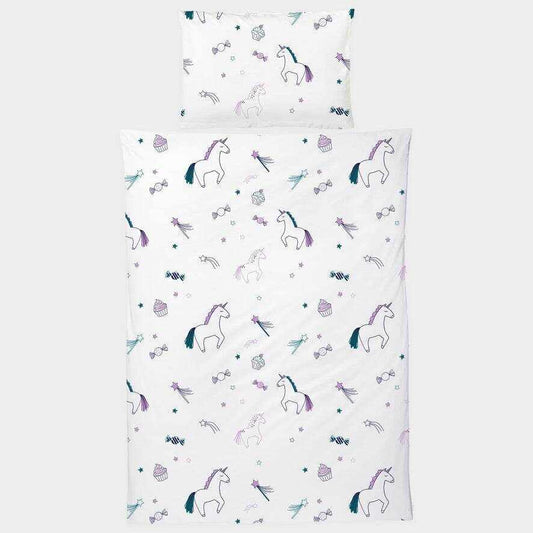Kinderbettwäsche Einhorn 100x135 + 60x40cm - KATHA covers