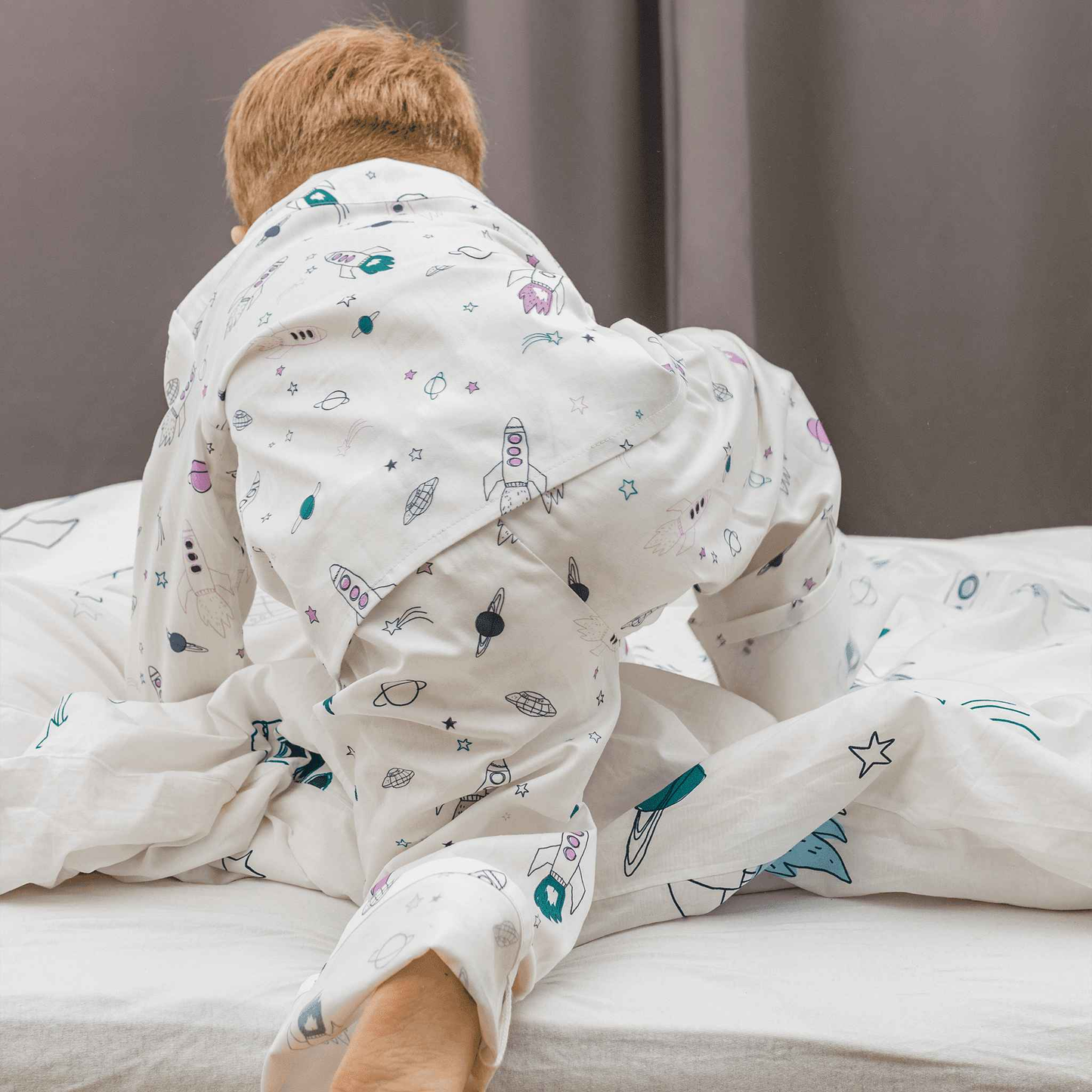 Kinder Pyjama Peter Rakete lila - KATHA covers