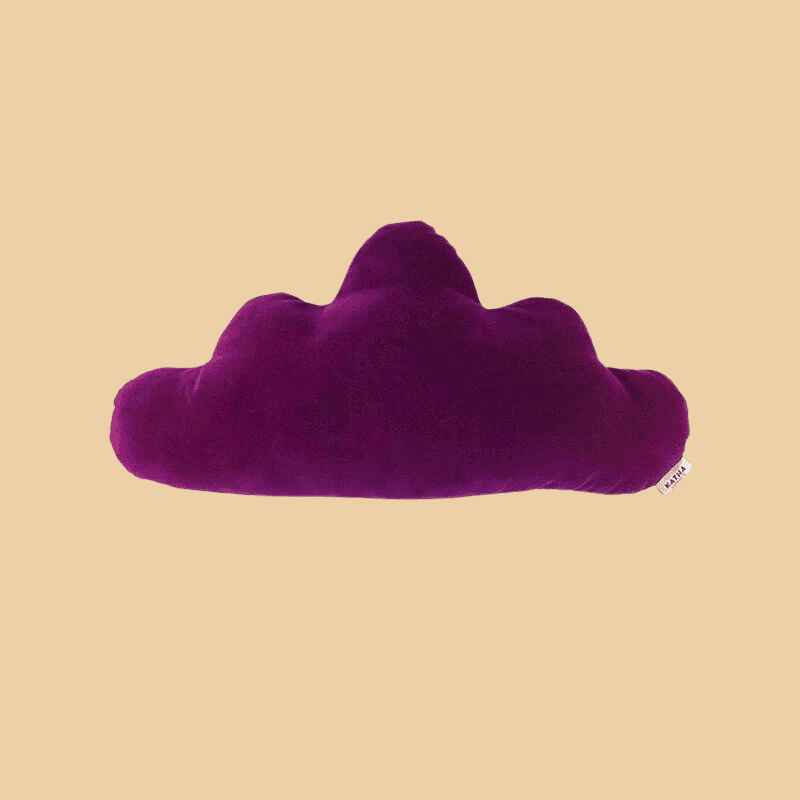 Samtkissen Wolke Gross Pink