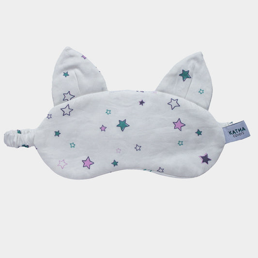 Kinderschlafmaske Schlafohr Sterne Pink - KATHA covers