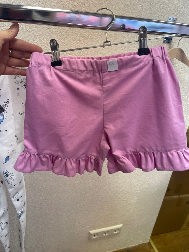 Rüschenshorts pink ca. 122/228 mit Fleck/Sample