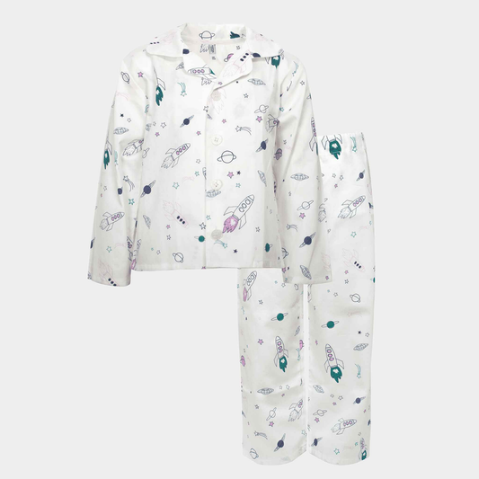 Kinder Pyjama Peter Rakete lila - KATHA covers