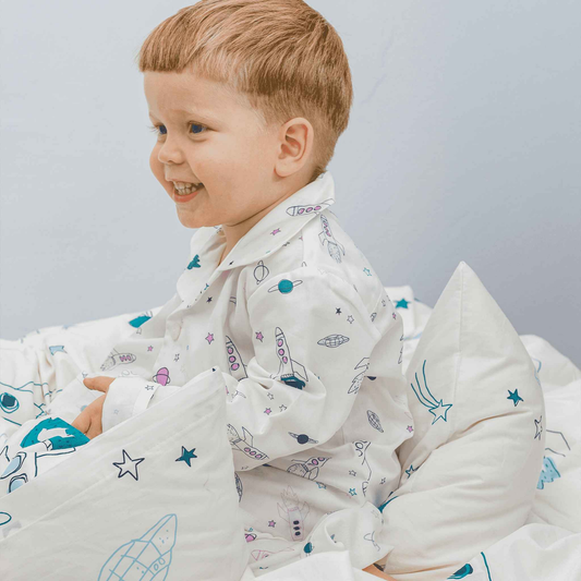 Kinder Pyjama Peter Rakete lila - KATHA covers